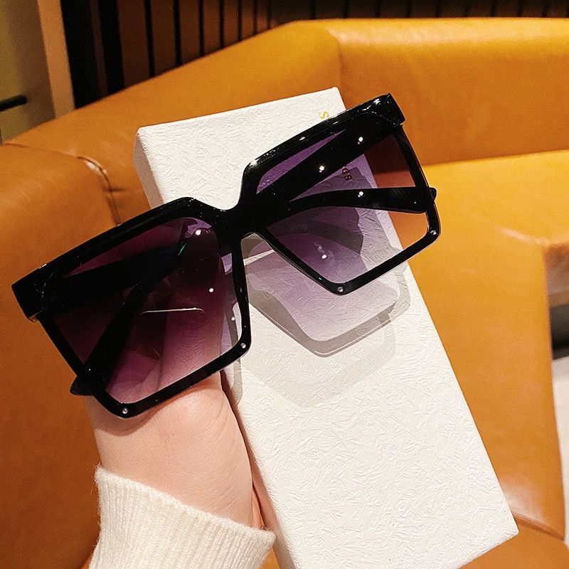 Imwete 2021 Trend Square Sunglasses Women Vintage Oversized Sun Glasses Men Brand Designer Fashion Outdoor UV400 Colored Glasses