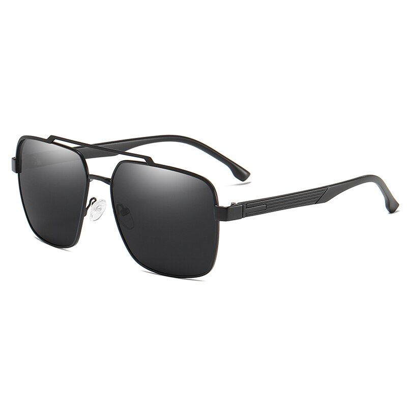 201961-Black ashNO.ONEPAUL Pilot Glare Polarized Lens Vintage Eyewear Glasses lentes de sol hombre Fashion Brand Classic Unisex Retro Sunglasses