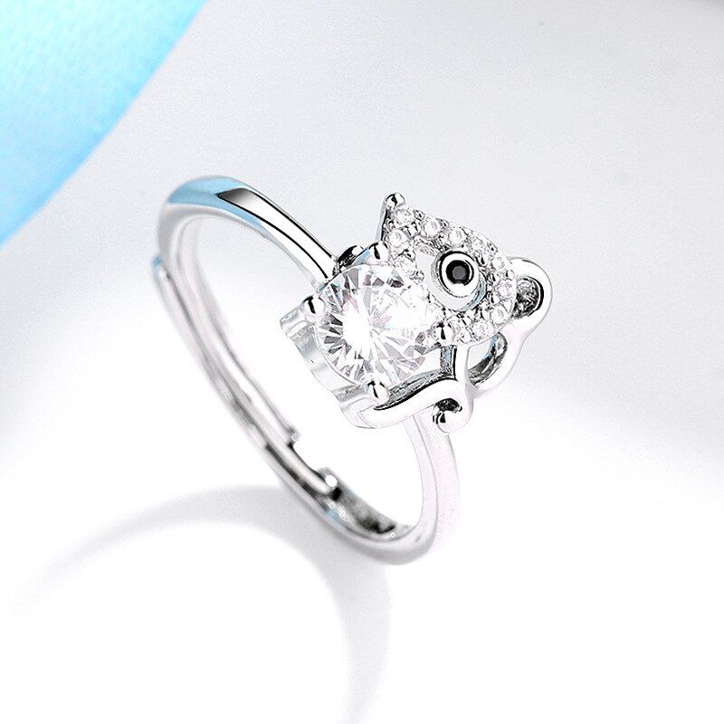 Cute Rat Mouse Pendant Necklace Copper Zircon Crystal Zodiac Sign Animal Natal Year Gift Women Jewelry