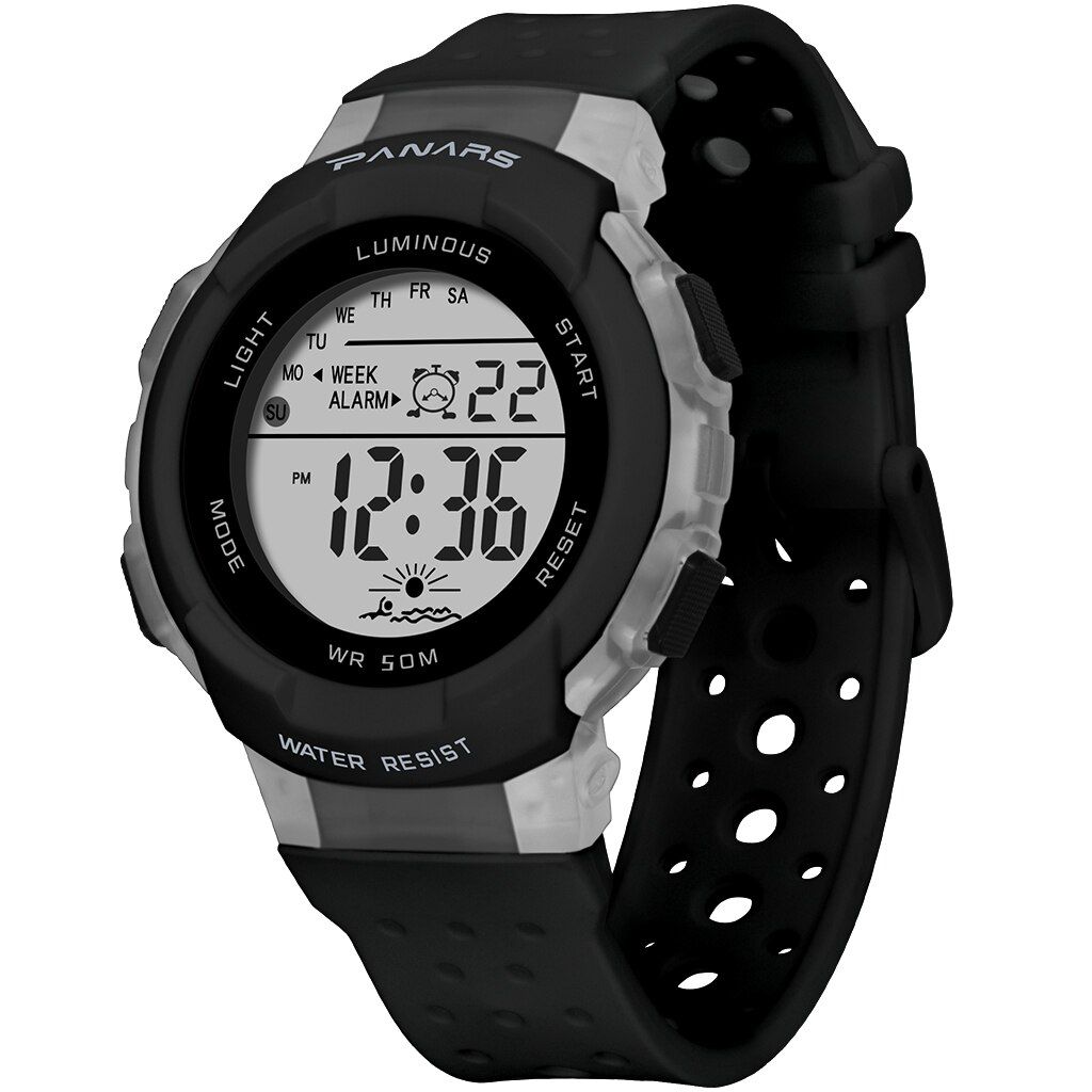 PANARS Kids Sports Digital Watches Colorful Luminous Waterproof Students Wrist Watch Multi-function Breathable Children Watches