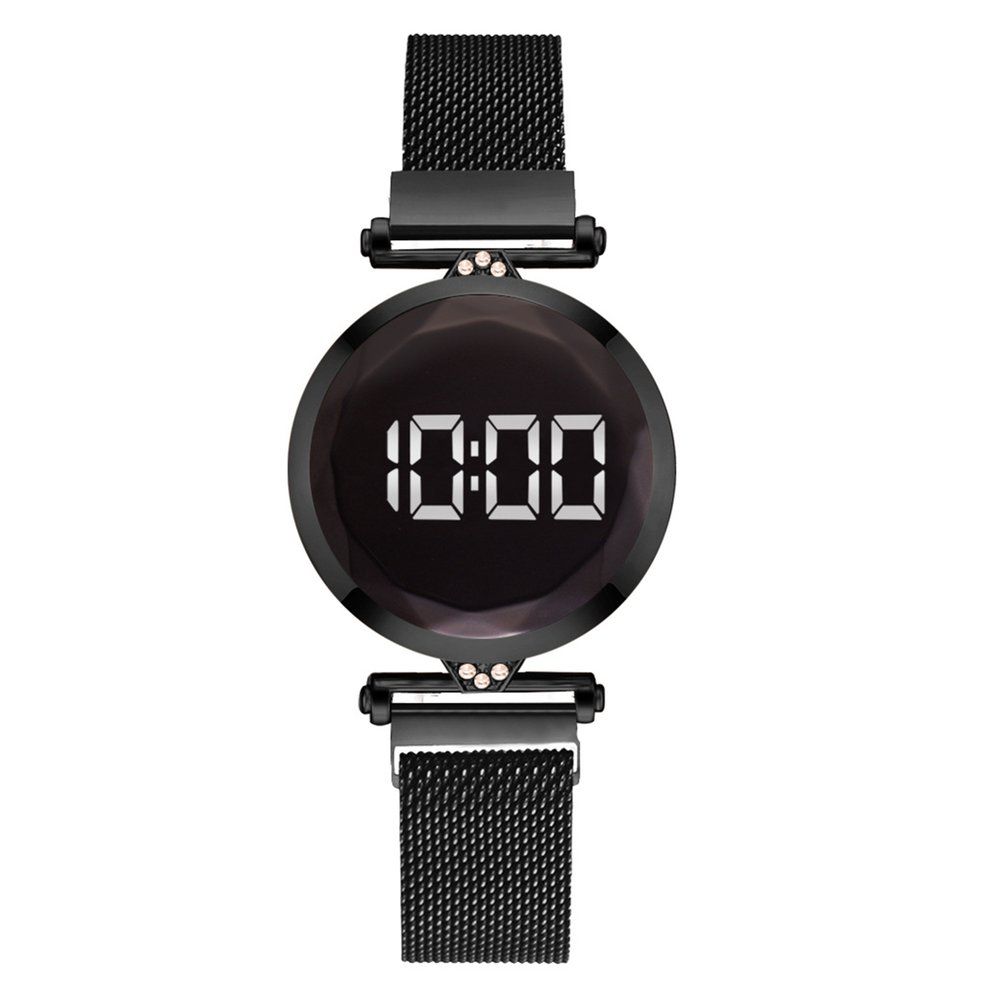 Practical Luxury LED Women Magnetic Bracelet Watches Digital Dress Watch Quartz Wristwatch Ladies Clock