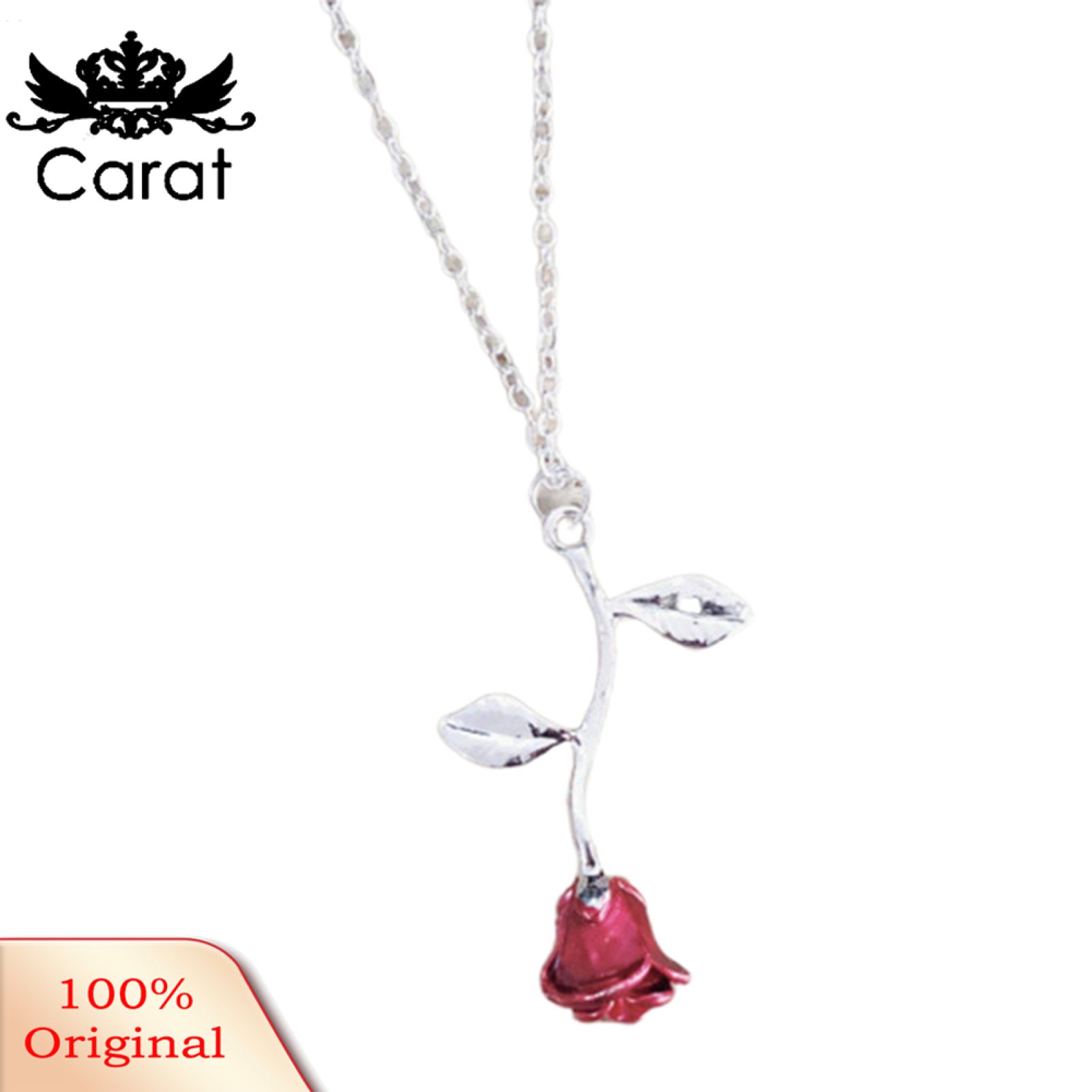 Neckle Romantic Enameled Pendant Chain Neckle