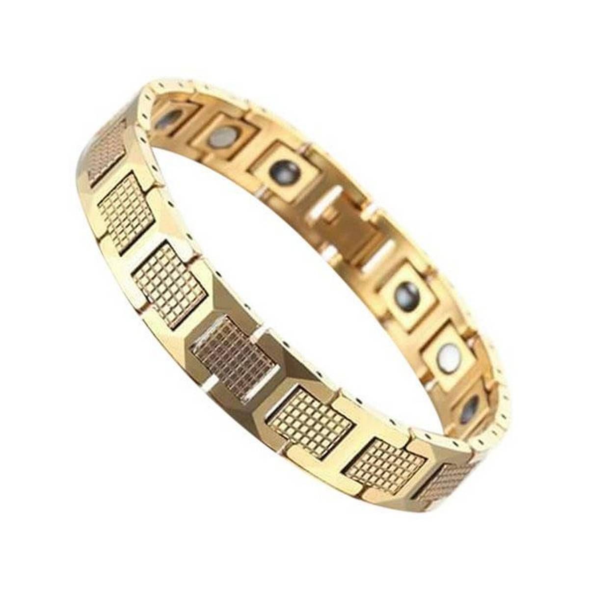 Golden_Healthy Magnet Ceramic Bracelet
