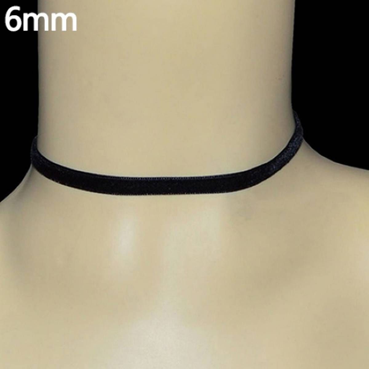 Women Lady Black Velvet Gothic Necklace Simple Retro Xmas Gift