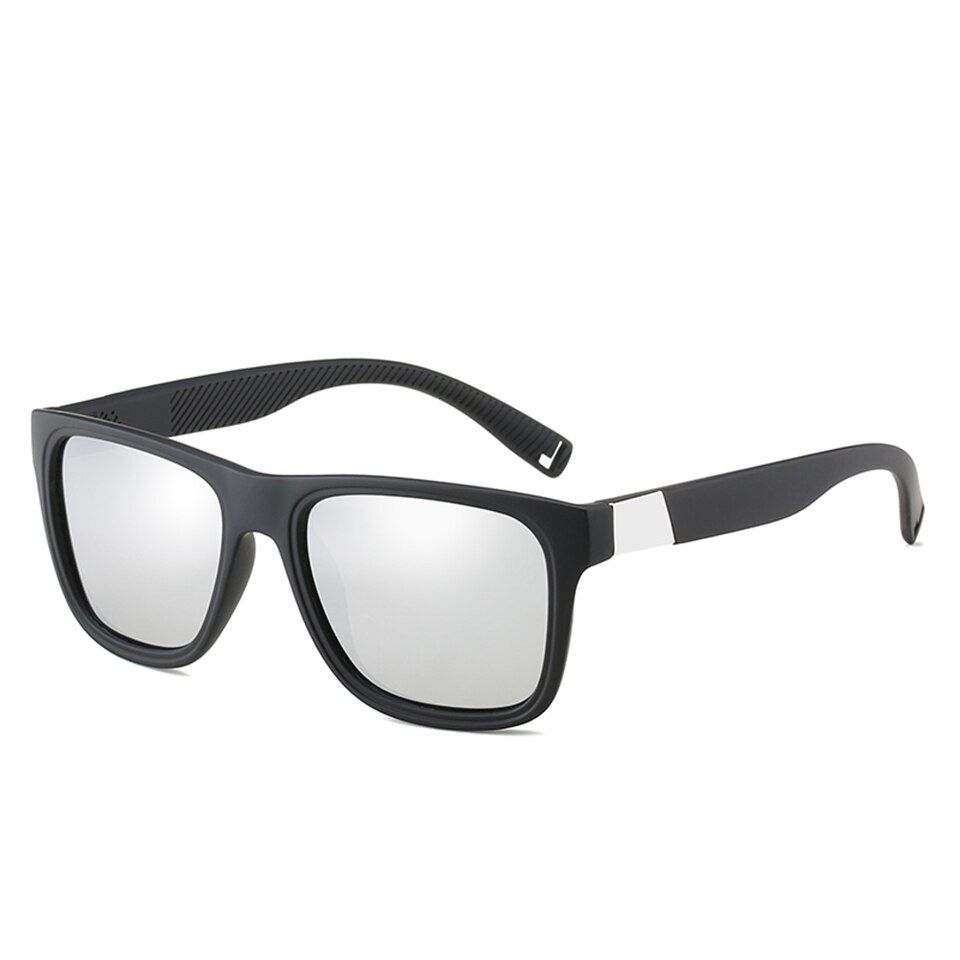 black silverELITERA Brand Classic Polarized Sunglasses Men Women Driving Square Frame Sun Glasses Male UV400 Glasses