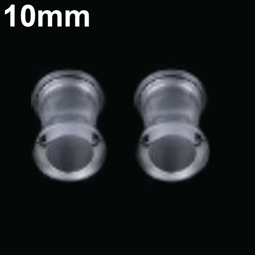 1Pair Silicone Flesh Tunnel Double Flared Saddle Ear Plug Gauge Unisex Piercing