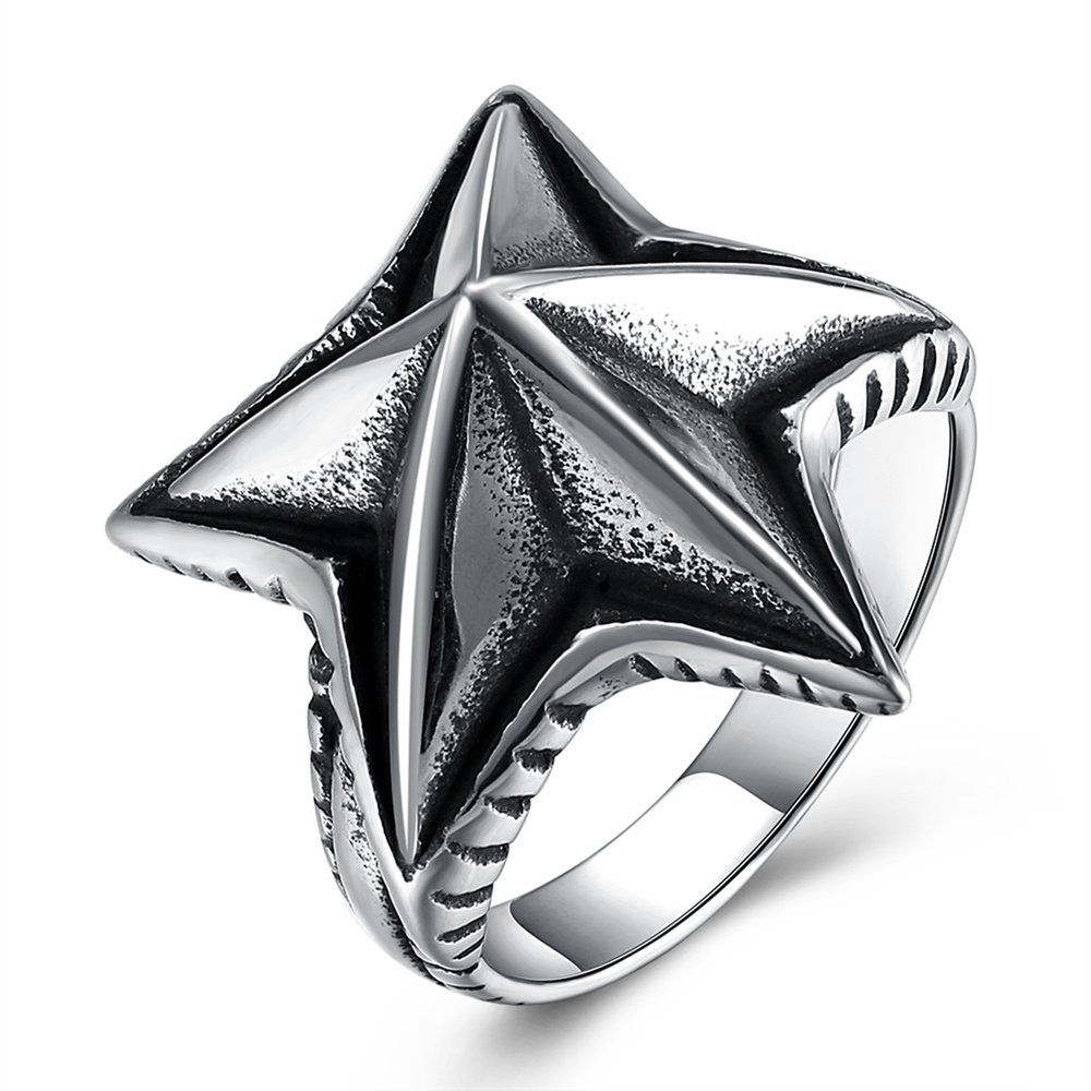 Sea Star Shape Wedding Ring Finger Ring Man Party Ring Couple Present Lover Gift Bridegroom Decorative Jewelry GMYR255
