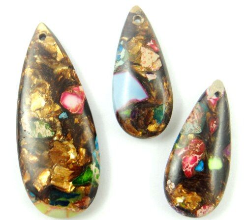 Natural Stone Quartz crystal Water Drop Making Marine sedimentary Pendant for diy Jewelry making necklace Accessories