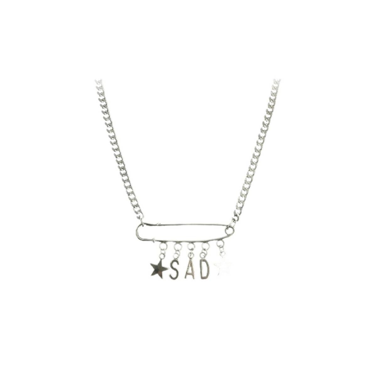 Women Fashion Cool Pin English Letter Pendant Chain Necklace Choker Jewelry Gift