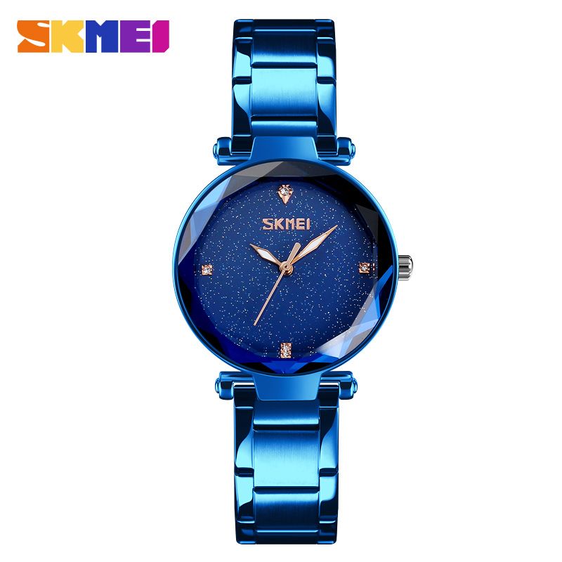 【BestGO】SKMEI Women Quartz Watch Elegant Top Brand Luxury Ladies Simple Casual Womens Wristwatch Stainless Steel Watch