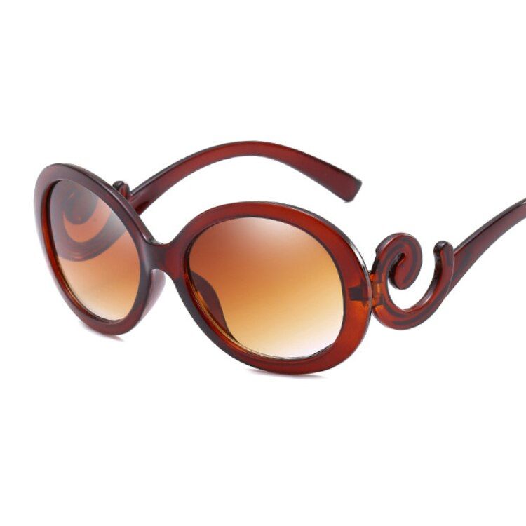 Brown2019 Sunglasses Women Driving Mirrors Vintage For Women Round Small Sun Glasses Female Oculos UV400