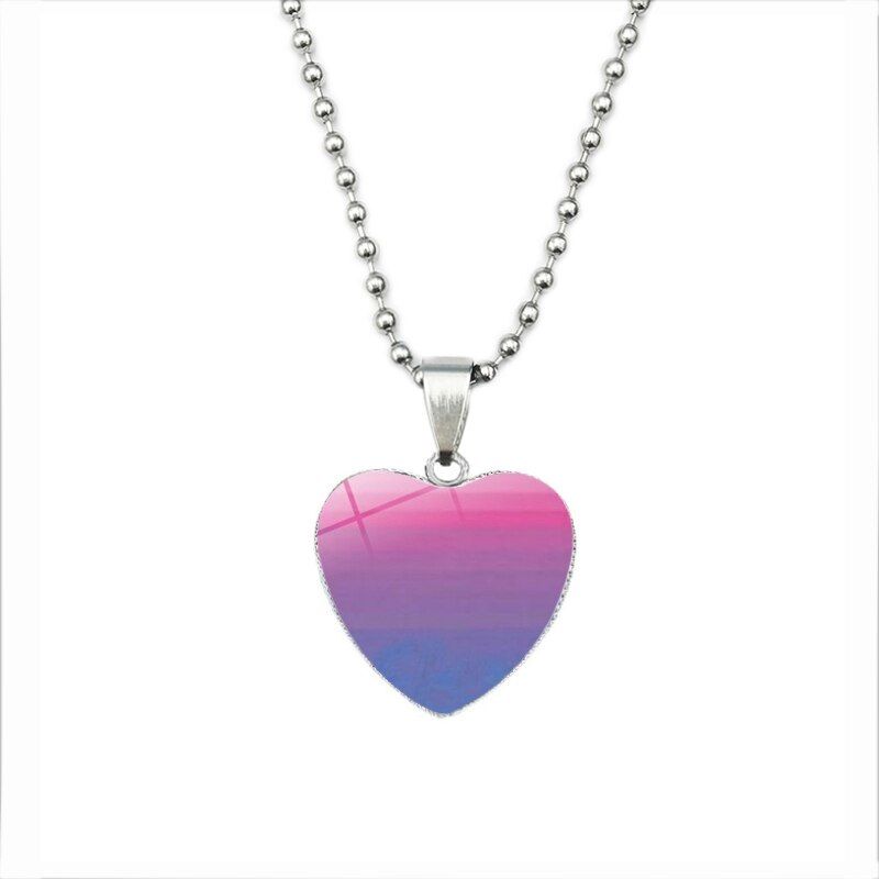 Men Women Gay Pride Rainbow Choker Necklace Gay And Pride Crystal Chocker Collar With Pendant Jewelry
