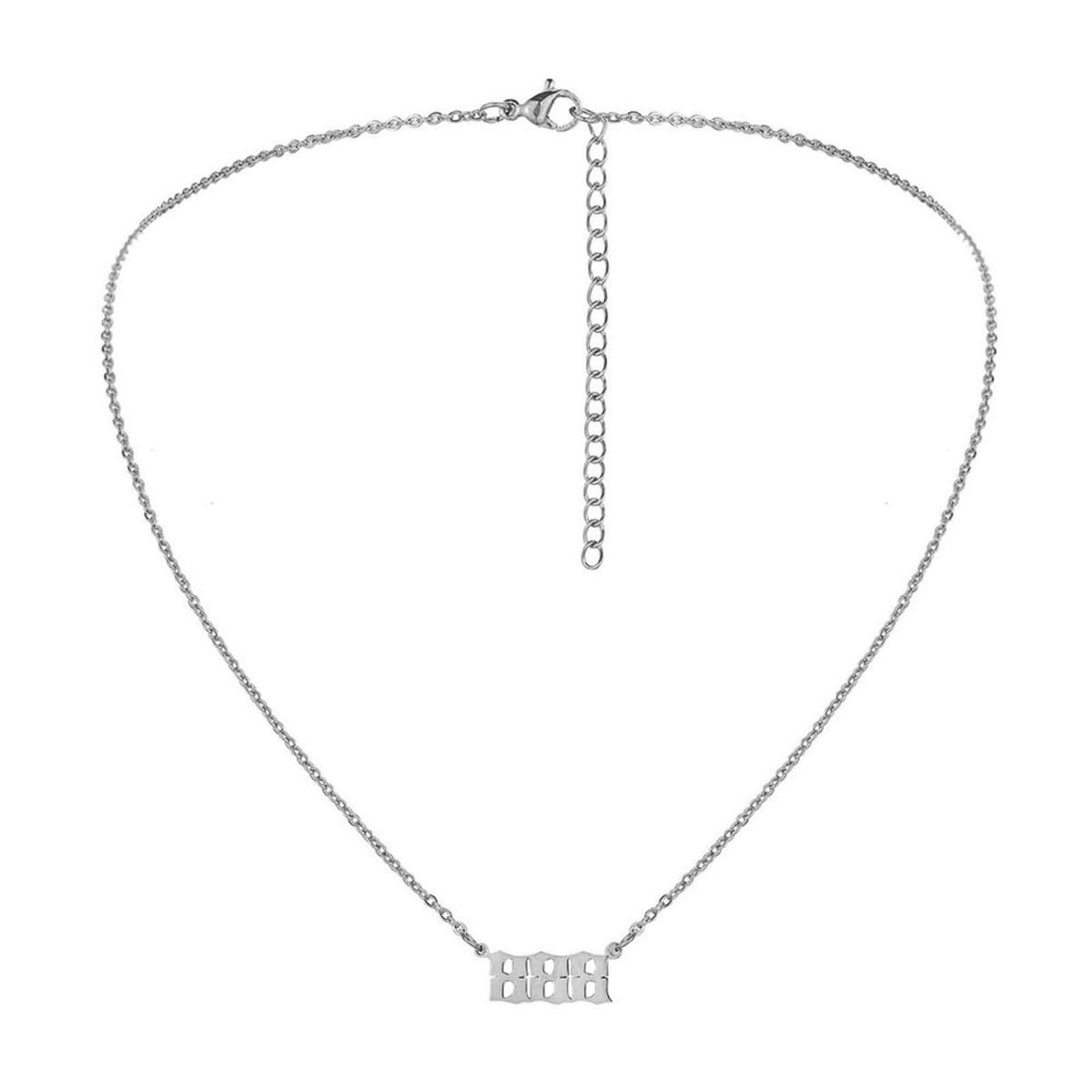 Clavicle Necklace Compact Exquisite Design Number Necklace