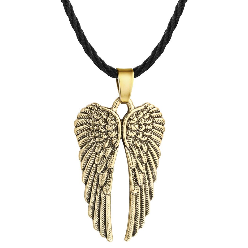 Cxwind Charming Antique Angel Wings Necklace Jewelry Guardian Angel Necklace Gifts Fashion for Women Charm Angel Wing Pendant