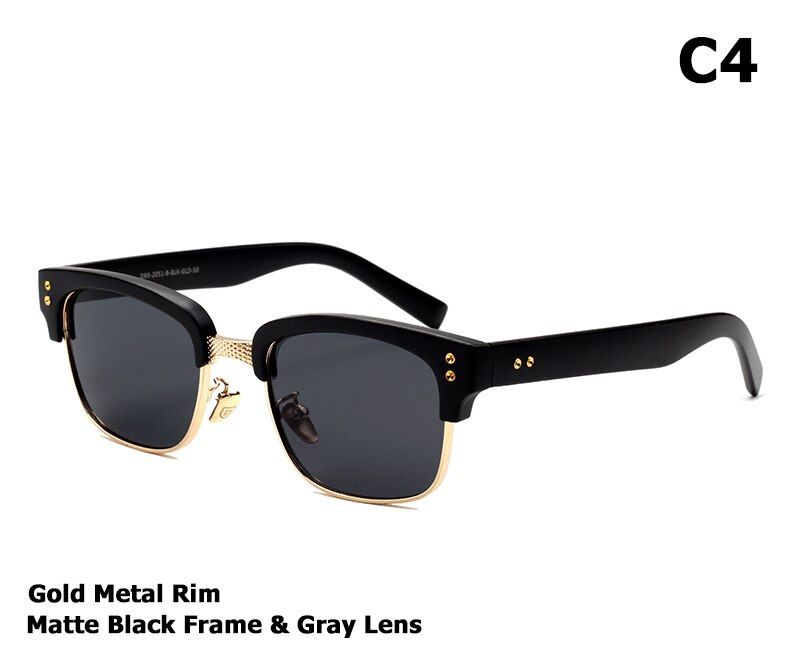 C4 Matte Black GoldJackJad 2021 Fashion The Statesman Beckham Sunglasses Eyewear Frame Vintage Brand Design Myopia Optical Oculos De Grau Sol