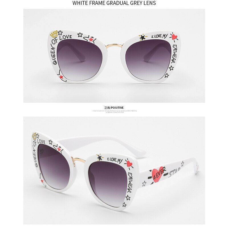 c8-white-greyFashion Cat Eye Sunglasses Tortoise Frame Shades Sunglasses Women Vintage Black Brown Sunglasses lentes de sol mujer
