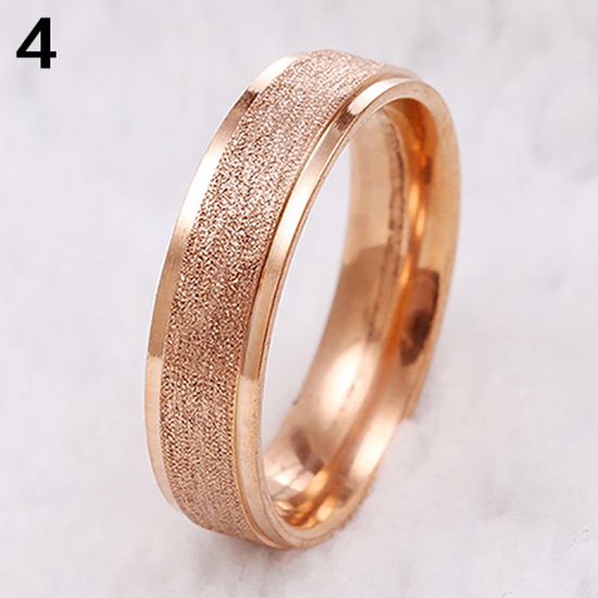 Men Women Wedding Band Ring Stainless Steel Matte Ring Jewelry Couple Gift