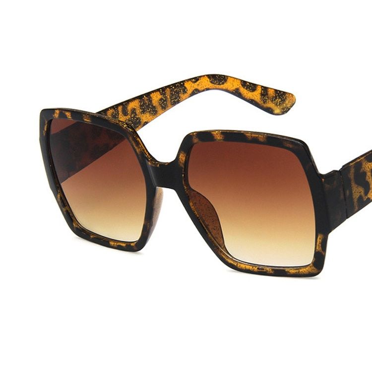 2020 Large Frame Square Sunglasses Women Luxury Brand Designer Oversized Eyeglasses Vintage Gradient Lens Oculos Feminino UV400