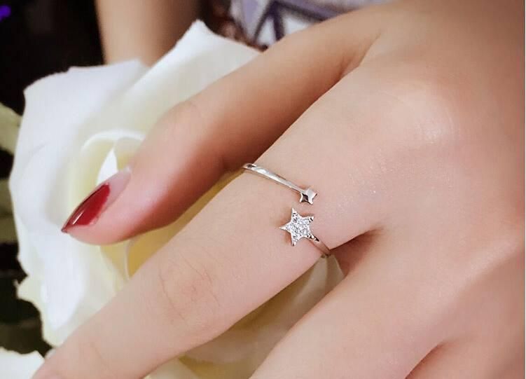 Star Creative Charm Finger Ring For Women