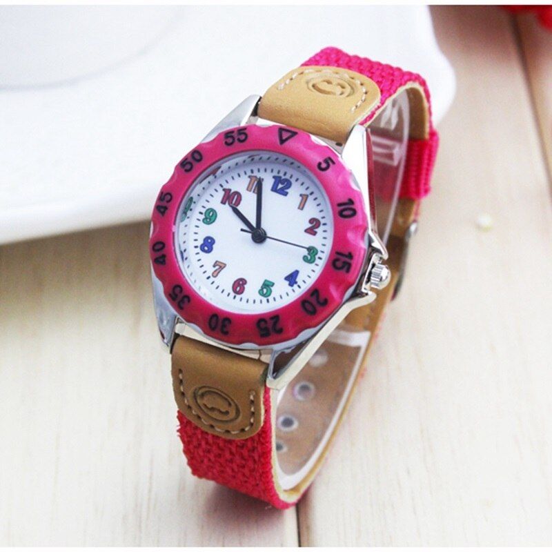 students Sports Watches 2021  Arrival Fabric Strap Climbing Military Quartz Wrist Watches Christmas gift Kids Watches
