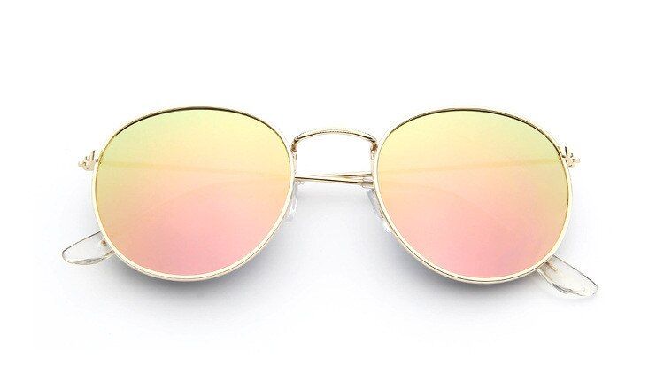 C112019 Luxury Mirror Sunglasses Women/Men Brand Designer Lady Classic Round Sun Glasses UV400 Outdoor Oculos De Sol Gafas