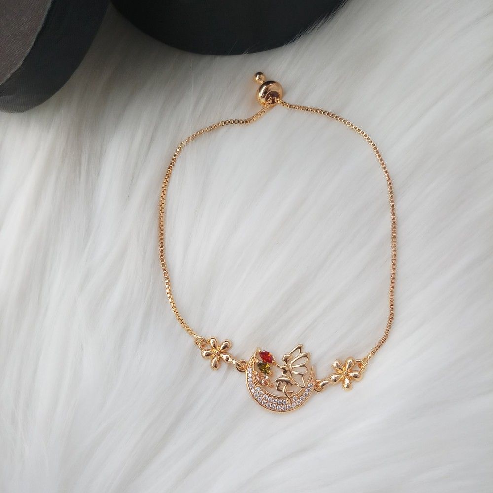 Stylish Stone Golden Bracelet For Girls & Women M-STB04