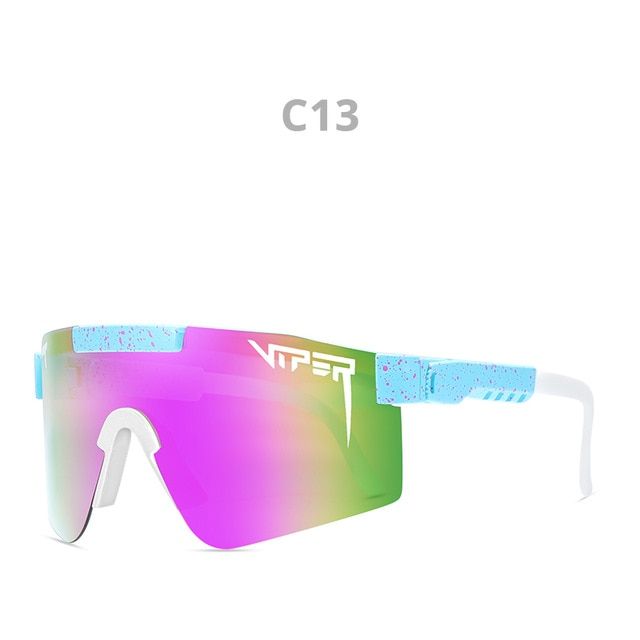 Brand Pit viper Sunglasses Men/Women Colorful Mirrored Polarized Sun Glasses For Male Female UV400 Protection Goggles With Case