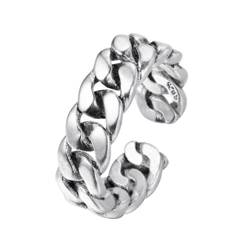 Hip Hop Tibetan Flower Stone Yoga Rings For Women Punk Style Bohemia Statement Jewelry fashion Thai Women Men Open Finger Ring