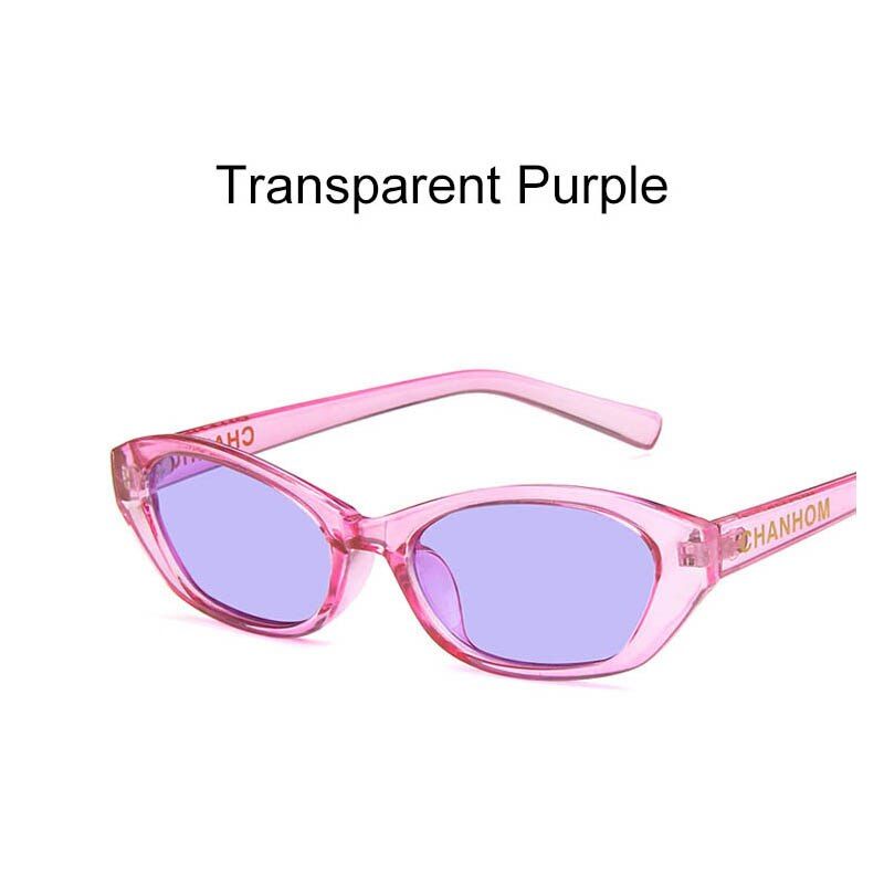 transparent purpleGUANGDU Ladies Sunglasses Female Cat Eye Luxury Brand Designer Vintage Sunglasses Women Retro Oculos de sol feminino