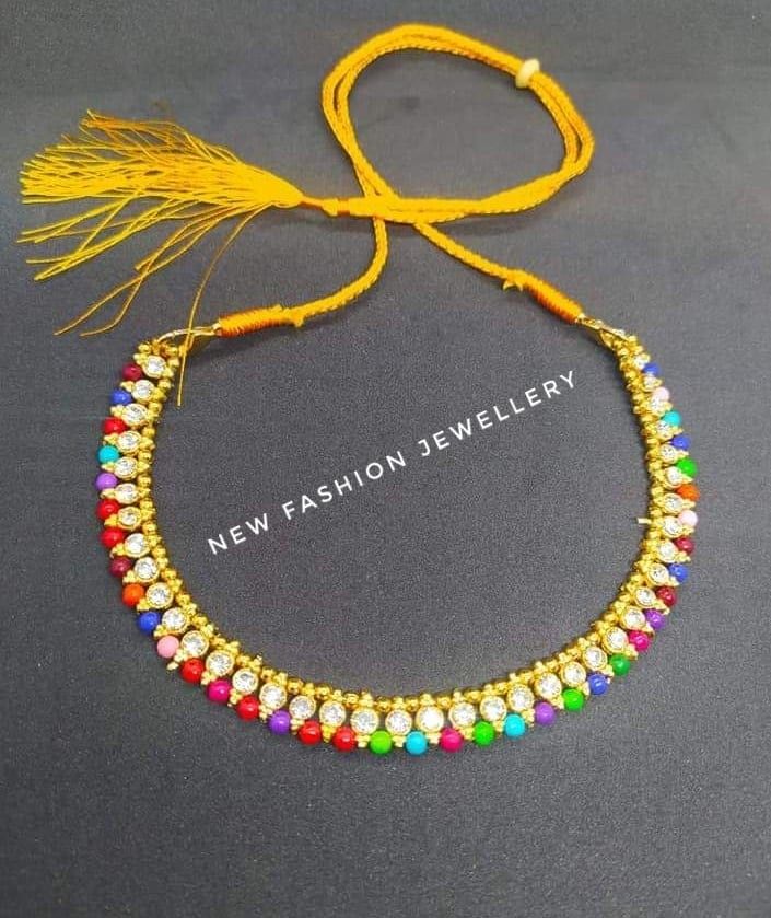 Multicolour Adjustable Beads Choker for Women