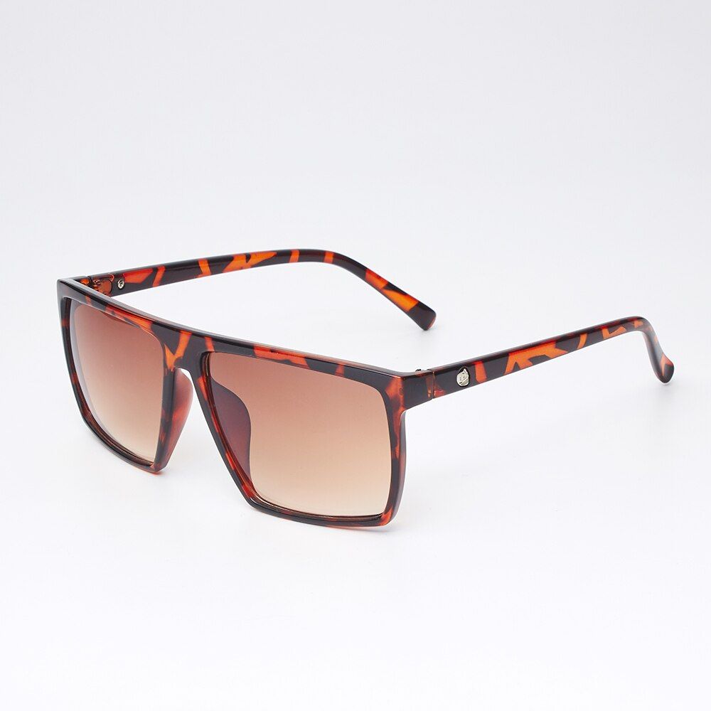 7Leopard-print-teaHigh Quality Vintage Sunglasses Men/women Brand Designer Classic Sun Glasses Ladies Black Eyewear Oculos De Sol Gafas UV400