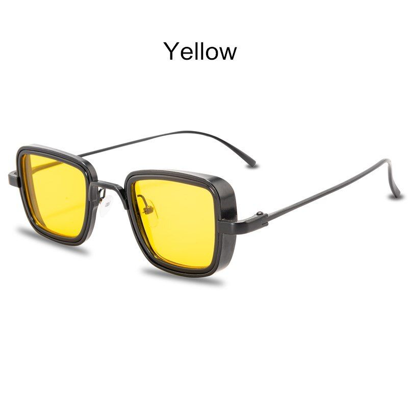 2020 Fashion Square Metal Men Sunglasses Vintage Anti-reflective Mirror Glasses Classic Design Women Sun Glasses Uv400