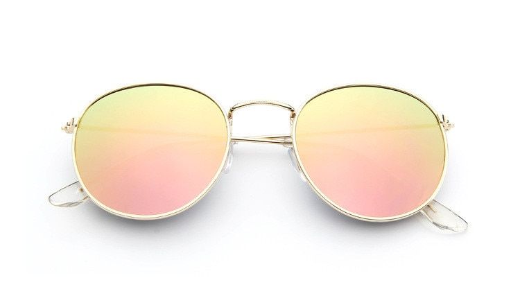 DJXFZLO Retro oval sunglasses Women/Men  brand designer vintage small black Red Yellow  shades sun glasses Oculos De Sol