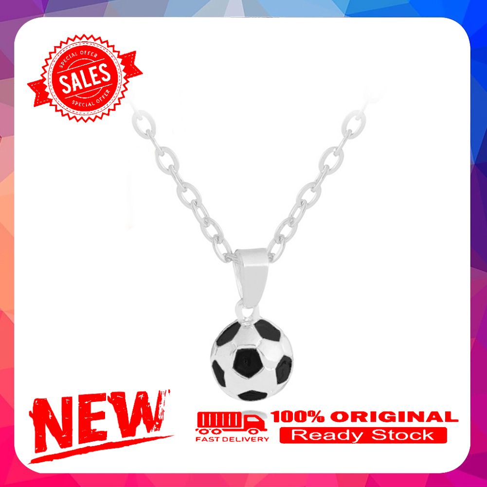 Fashion Men Football Pendant Chain Necklace World Cup Souvenir Memorial Gift