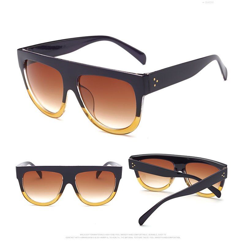 Purple YellowRBROVO 2020 Big Frame Leopard Sunglasses Women/Men Candy Lens Lady Sun Glasses Classic Retro Outdoor Oculos De Sol Gafas