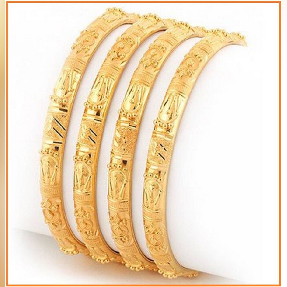Original Gold Plated Bangles set for Women