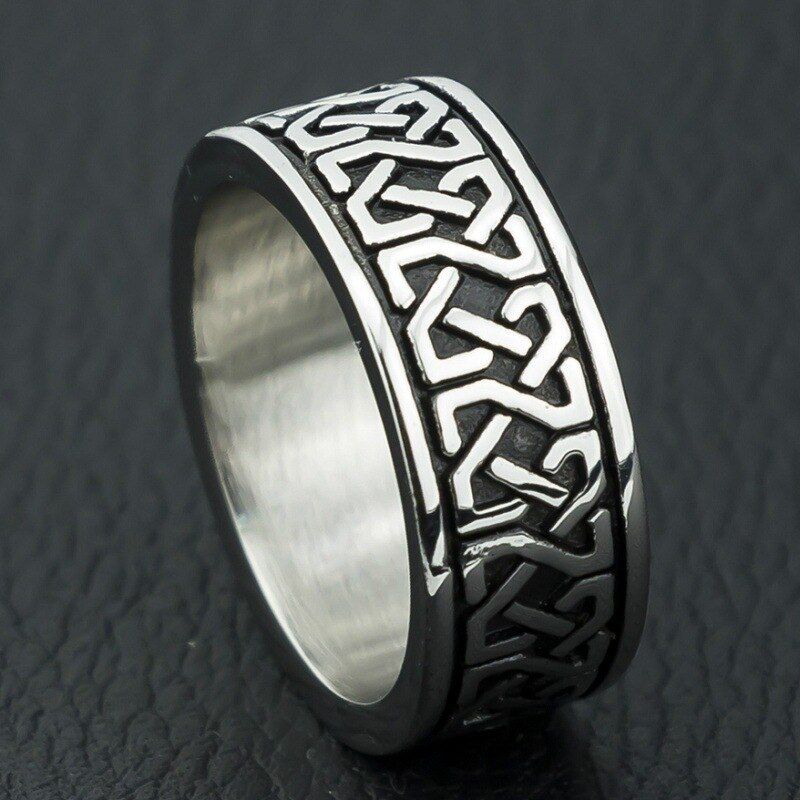 Bohemian Style Geometric Pattern Men's Ring Charm Men's Accessories Anniversary Gift Wedding Ring