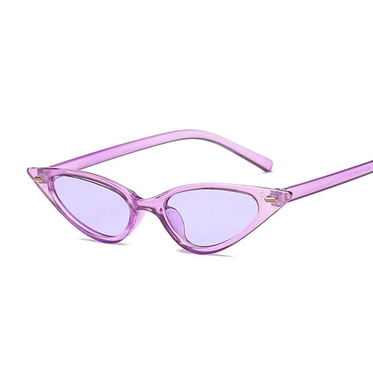 Women Cat Eye Sunglasses Small Size Brand Designer Fashion Retro Ladies Sun Glasses Female Black Purple Red Glasses UV400