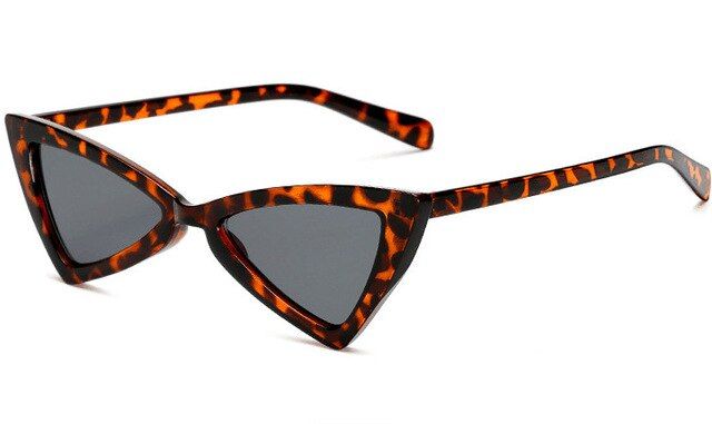 C6cat eye small sunglasses women Brand Designer Luxury leopard red triangle stylish cateye sun glasses female Gift uv400