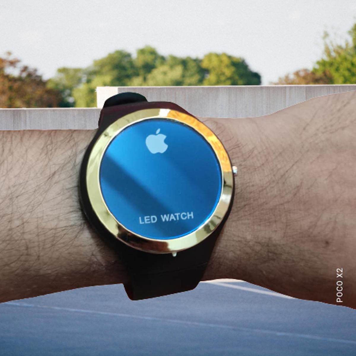 New Fashionable Apple Digital Round Watch for Men