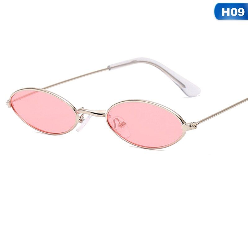 9Retro Black Round Sunglasses for Women Men Small Oval Alloy Frame Summer Style Unisex Sun Glasses Female Male Goggle
