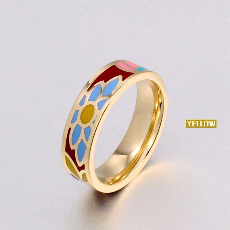 Exquisite Rings for Men/Women Vintage Finger Ring Ceramic Best Friends Gift