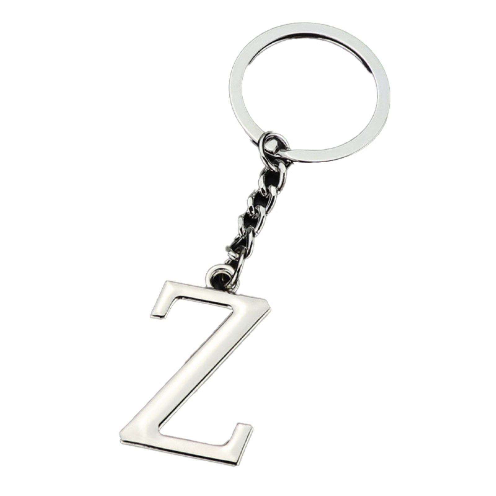 Key Chain Charm Anti-scratch A-Z 26 Letter Metal Key Chain Charm