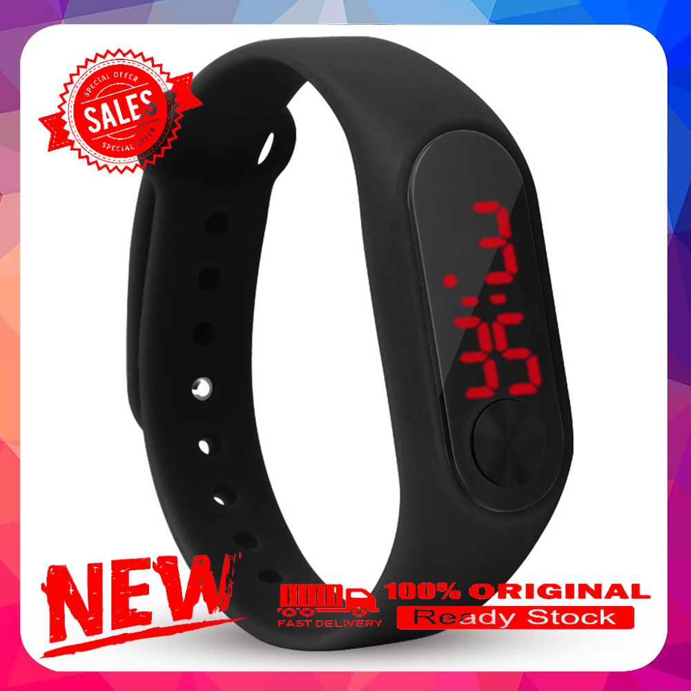 Outdoor LED Number Display Outdoor Sports Digital Kids Wrist Watch Wristband