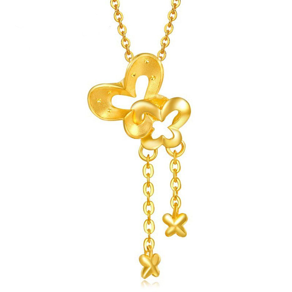 Korean Fashion Butterfly Flower Necklace Ladies Lovely Party Wedding Necklaces Fashion Women Statement Jewelry Gifts