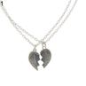 2 Pcs Fashion Best Frie Love Heart Pendant Couple Chain Neckle Jewelry Gift