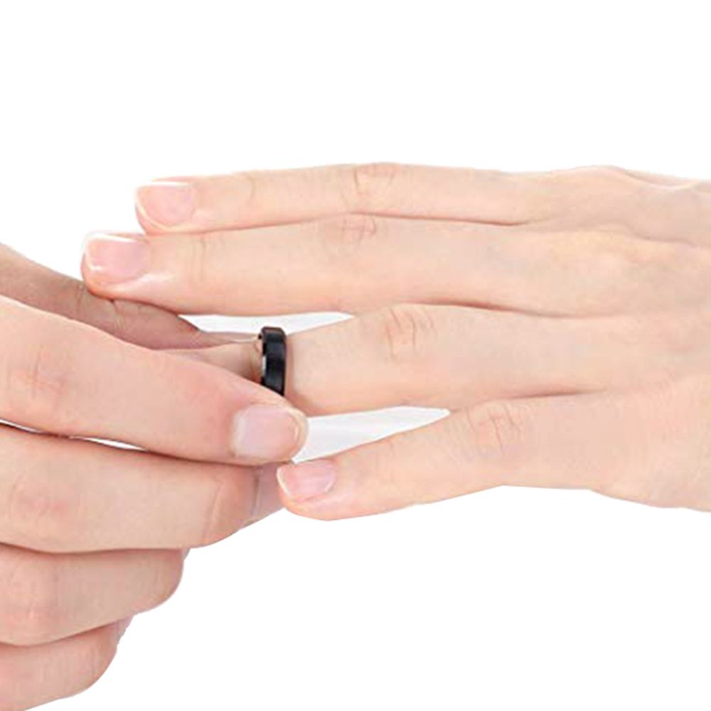 Wedding Engagement 4mm Tungsten Carbide Band Ring Men Women Finger Jewelry Gift