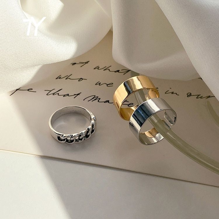 2020 New Gothic Style Three Piece Opening Rings For Woman Fashion Korean Jewelry European and American Wedding Party  Ring