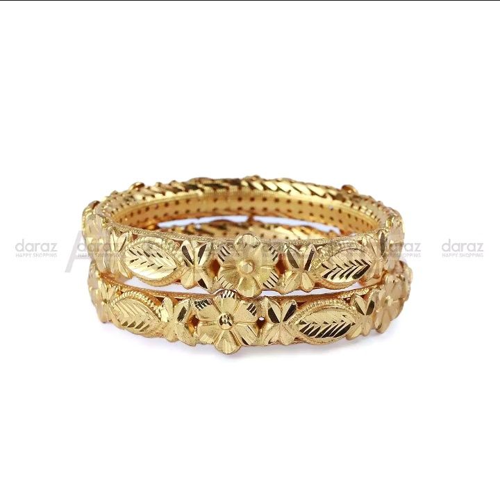 Gold plated Pearl Work Churi For women