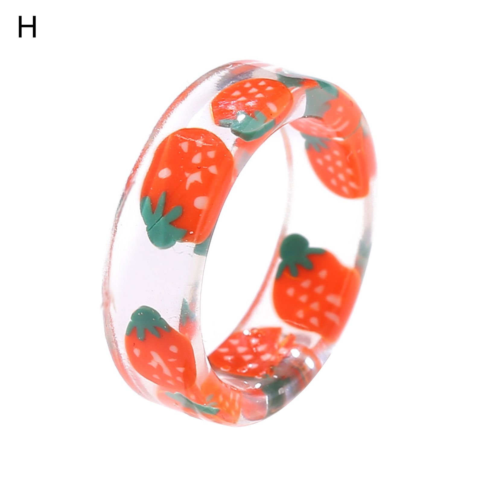 Arthritic Ring Sliced Strawberry Lovely Fashion Appearance Finger Ring